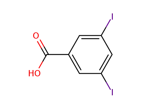 Molecular Structure of 19094-48-5 (3,5-Diiodobenzoic acid)