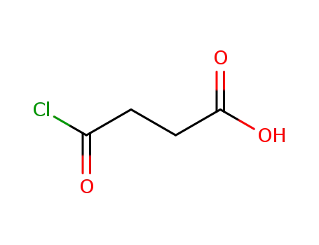 Molecular Structure of 4938-01-6 (Butanoic acid, 4-chloro-4-oxo-)
