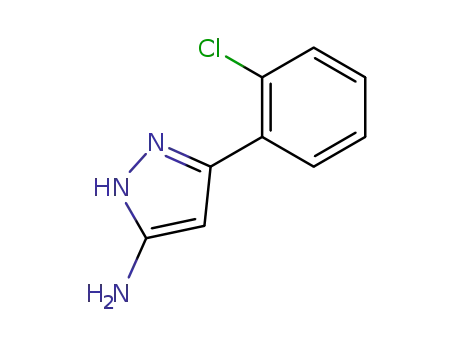 Molecular Structure of 126520-01-2 (3-(2-CHLOROPHENYL)-1H-PYRAZOL-5-AMINE)