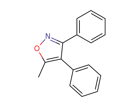 Molecular Structure of 37928-17-9 (Isoxazole, 5-Methyl-3,4-diphenyl- (Parecoxib sodiuM inteMediate))