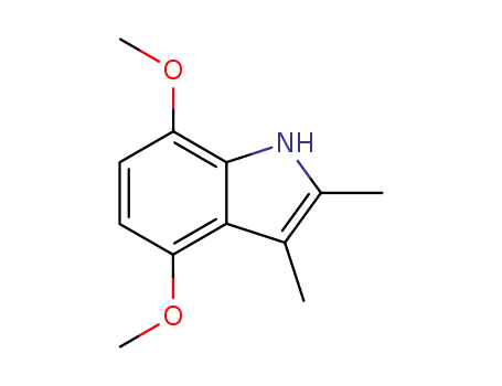 Molecular Structure of 14201-41-3 (4,7-dimethoxy-2,3-dimethyl-1H-indole)