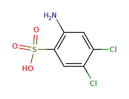 Molecular Structure of 6331-96-0 (3,4-Dichloroaniline-6-sulfonic acid)