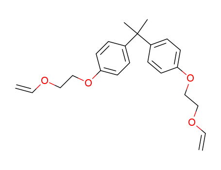 Molecular Structure of 52411-04-8 (Benzene, 1,1'-(1-methylethylidene)bis[4-[2-(ethenyloxy)ethoxy]-)