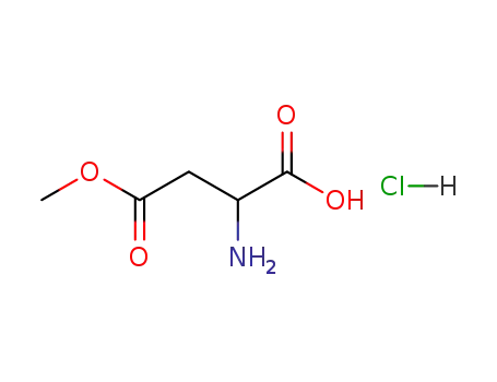 Molecular Structure of 1835-52-5 (H-DL-ASP(OME)-OH HCL)