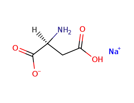 Molecular Structure of 3792-50-5 (Sodium L-aspartate)