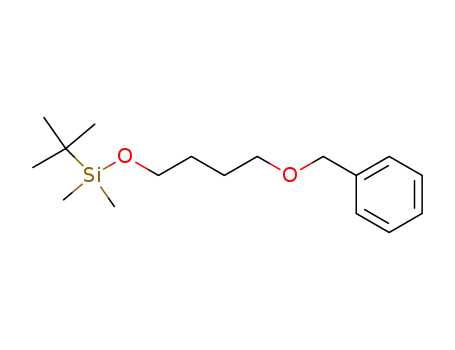 Molecular Structure of 105966-46-9 (Silane, (1,1-dimethylethyl)dimethyl[4-(phenylmethoxy)butoxy]-)