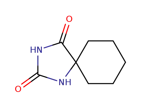 Molecular Structure of 702-62-5 (1,3-Diazaspiro[4.5]decane-2,4-dione)