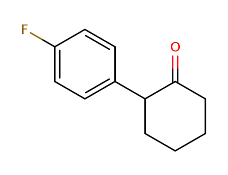 Molecular Structure of 59227-02-0 (2-(4-fluorophenyl)cyclohexanone)