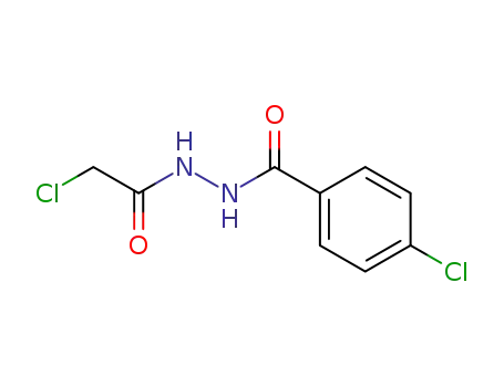 Molecular Structure of 50677-27-5 (4-CHLORO-N'-(2-CHLOROACETYL)BENZENECARBOHYDRAZIDE)