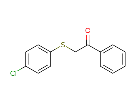 Molecular Structure of 30168-33-3 (Ethanone,2-[(4-chlorophenyl)thio]-1-phenyl-)