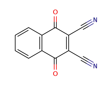 Molecular Structure of 1018-78-6 (2,3-DICYANO-1,4-NAPHTHOQUINONE)