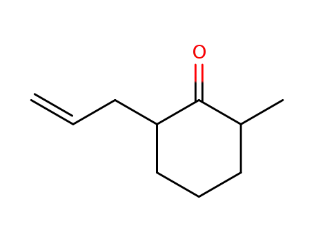 Molecular Structure of 36321-95-6 (Cyclohexanone, 2-methyl-6-(2-propenyl)-)