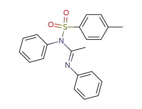 Molecular Structure of 5504-03-0 (Ethanimidamide, N-[(4-methylphenyl)sulfonyl]-N,N'-diphenyl-)