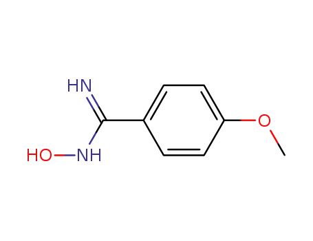 Molecular Structure of 5373-87-5 (N'-Hydroxy-4-methoxybenzenecarboximidamide)