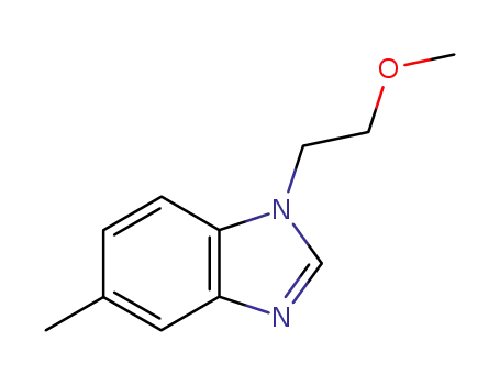 Molecular Structure of 354148-91-7 (1H-Benzimidazole,1-(2-methoxyethyl)-5-methyl-(9CI))