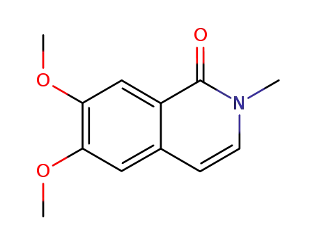 Molecular Structure of 20323-75-5 (1-Oxo-2-methyl-6,7-dimethoxy-1,2-dihydroisoquinoline)