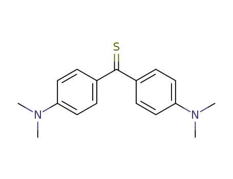Molecular Structure of 1226-46-6 (4,4'-Bis(dimethylamino)thiobenzophenone)