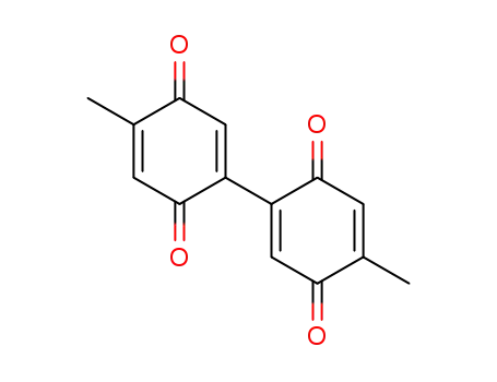 Molecular Structure of 4388-07-2 (4,4'-Dimethyl-1,1'-biphenyl-2,2',5,5'-tetraone)