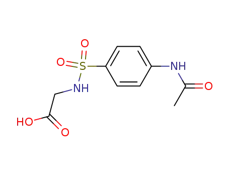 Molecular Structure of 23776-98-9 ((4-ACETYLAMINO-BENZENESULFONYLAMINO)-ACETIC ACID)