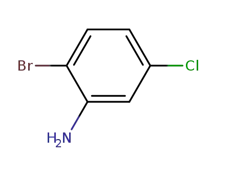 Molecular Structure of 823-57-4 (2-BROMO-5-CHLOROANILINE)