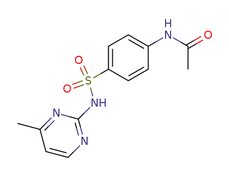 Molecular Structure of 127-73-1 (N-[4-[[(4-methyl-2-pyrimidinyl)amino]sulphonyl]phenyl]acetamide)