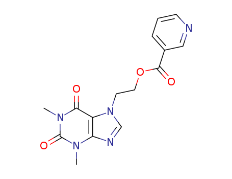 3-Pyridinecarboxylicacid, 2-(1,2,3,6-tetrahydro-1,3-dimethyl-2,6-dioxo-7H-purin-7-yl)ethyl ester