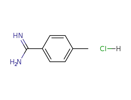 Molecular Structure of 6326-27-8 (4-Methylbenzene-1-carboximidamide hydrochloride)