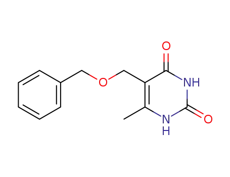 Molecular Structure of 362690-43-5 (5-(BENZYLOXYMETHYL)-6-METHYLURACIL)