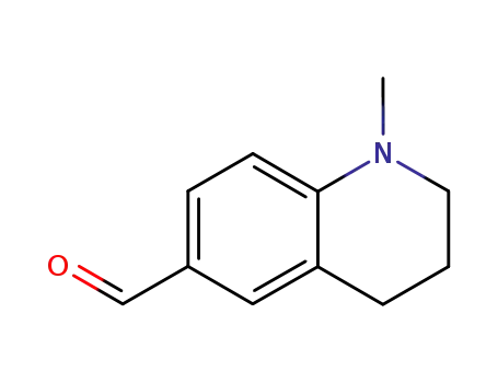 Molecular Structure of 493-50-5 (1-Methyl-1,2,3,4-tetrahydro-quinoline-6-carbaldehyde)