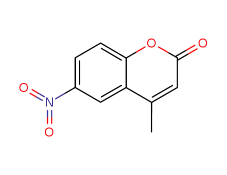 Molecular Structure of 103027-92-5 (2H-1-Benzopyran-2-one, 4-methyl-6-nitro-)