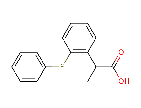 Molecular Structure of 58844-68-1 (2-[2-(phenylsulfanyl)phenyl]propanoic acid)