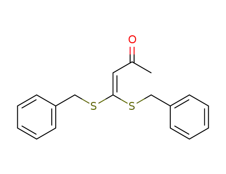 3-Buten-2-one, 4,4-bis[(phenylmethyl)thio]-