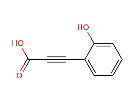 Molecular Structure of 16635-92-0 (2-Propynoic acid, 3-(2-hydroxyphenyl)-)