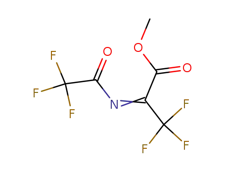 Molecular Structure of 114066-56-7 (METHYL 3,3,3-TRIFLUORO-2-[2,2,2-TRIFLUORO-ACETYLIMINO]PROPIONATE)
