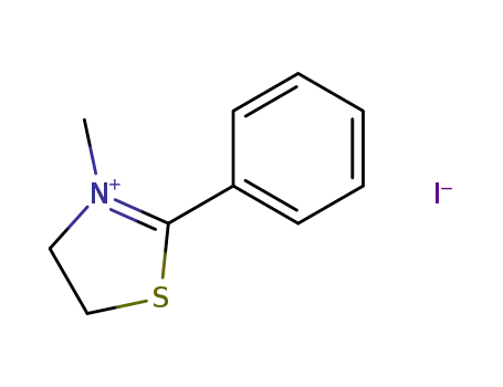 3-methyl-2-phenyl-4,5-dihydro-1,3-thiazol-3-ium iodide