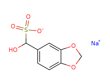 1,3-Benzodioxole-5-methanesulfonicacid, a-hydroxy-, sodium salt (1:1)