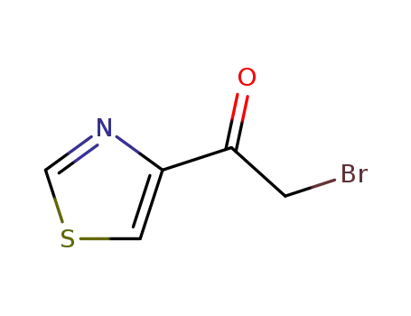 Molecular Structure of 38923-13-6 (Ethanone, 2-bromo-1-(4-thiazolyl)- (9CI))