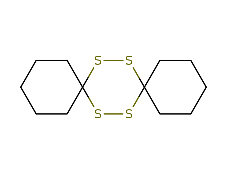 183-85-7,7,8,15,16-tetrathiadispiro[5.2.5.2]hexadecane,7,8,15,16-Tetrathia-dispiro[5.2.5.2]hexadecan;3,3,6,6-Bis-(pentamethylen)-S-tetrathion;3,3,6,6-Bis-pentamethylen-s-tetrathian;3,3,6,6-Bis-pentamethylen-1,2,4,5-tetrathian;