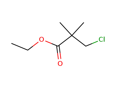 Molecular Structure of 106315-37-1 (ETHYL 3-CHLORO-2,2-DIMETHYLPROPANOATE)