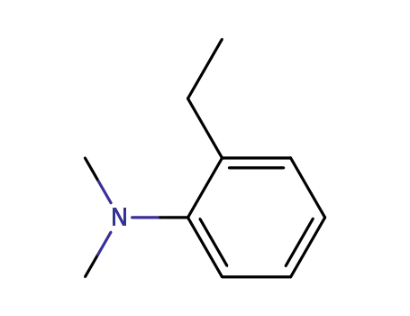 Molecular Structure of 6126-96-1 (2-ethyl-N,N-dimethylaniline)