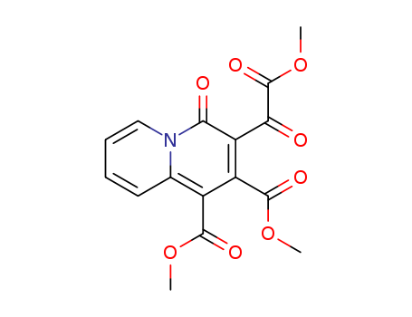 4H-Quinolizine-1,2-dicarboxylic acid, 3-(methoxyoxoacetyl)-4-oxo-, dimethyl ester