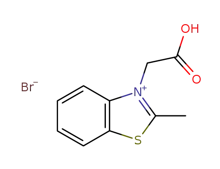 Molecular Structure of 3121-52-6 (3-(carboxymethyl)-2-methylbenzothiazoleium bromide)