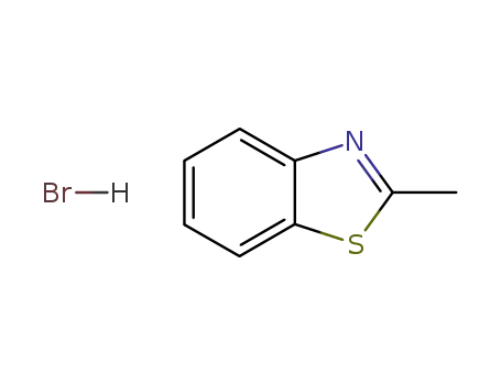 Molecular Structure of 874-45-3 (Benzothiazole, 2-methyl-, hydrobromide (8CI,9CI))