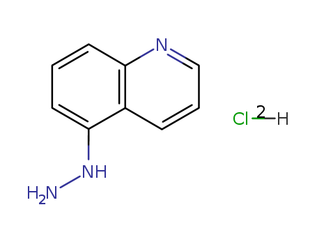 Quinoline,5-hydrazinyl-, hydrochloride (1:2)