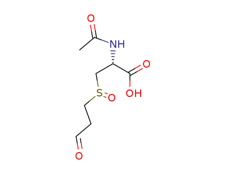 Molecular Structure of 140226-31-9 (L-Alanine, N-acetyl-3-[(3-oxopropyl)sulfinyl]-)