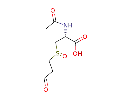 Molecular Structure of 140226-31-9 (L-Alanine, N-acetyl-3-[(3-oxopropyl)sulfinyl]-)