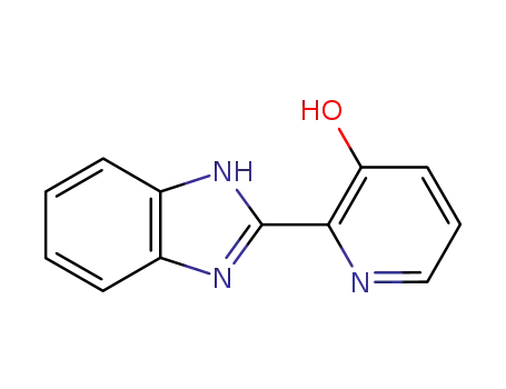 Molecular Structure of 5004-83-1 (3-Pyridinol, 2-(1H-benzimidazol-2-yl)-)