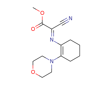 Acetic acid, cyano[[2-(4-morpholinyl)-1-cyclohexen-1-yl]imino]-, methyl  ester