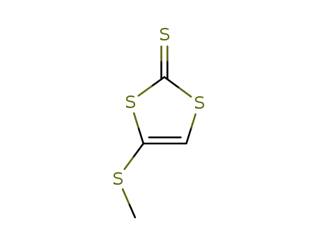 Molecular Structure of 49687-08-3 (1,3-Dithiole-2-thione, 4-(methylthio)-)