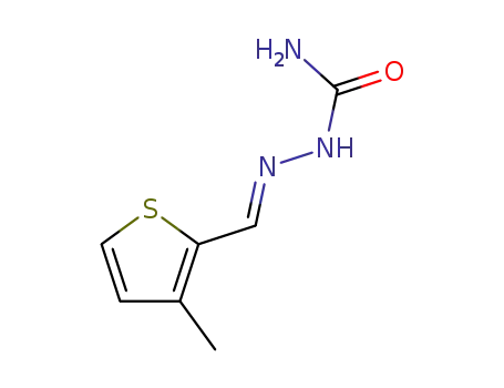 Molecular Structure of 5895-88-5 ((2E)-2-[(3-methylthiophen-2-yl)methylidene]hydrazinecarboxamide)
